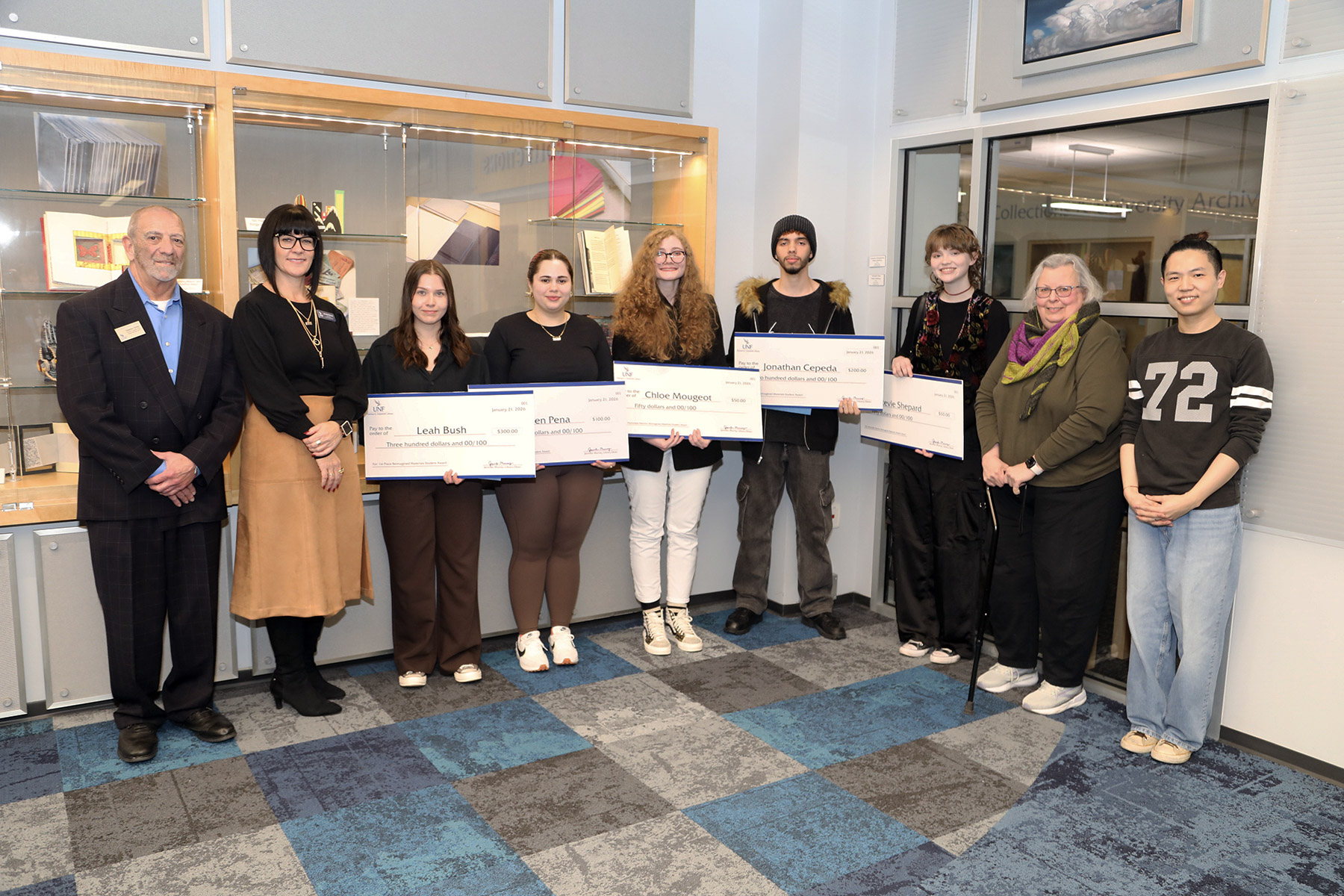 UNF Bookbinding student awards